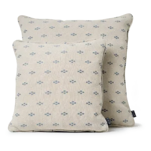 LAZE decorative cushion 'Clover' beige and blue - various sizes